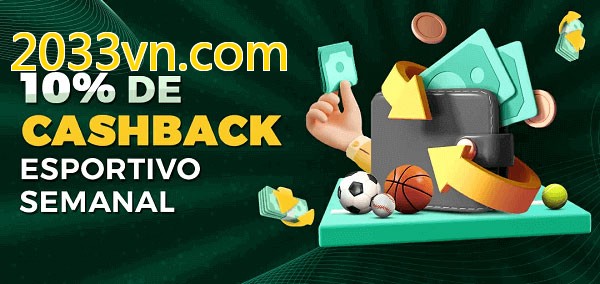 10% de bônus de cashback na 2033vn.com